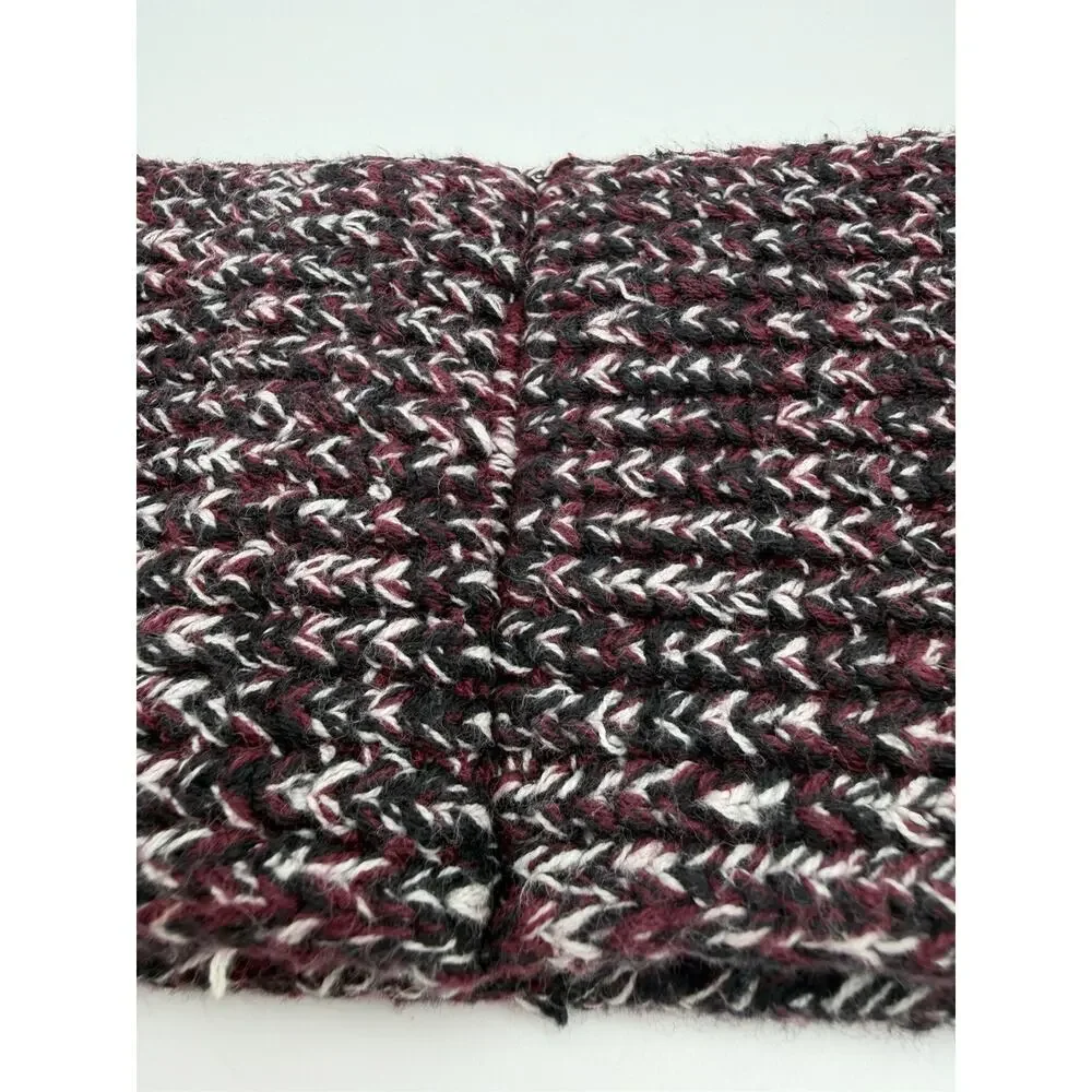 Love Your Melon Maroon Speckled Headband Cotton Blend Knit Ear Warmer One Size